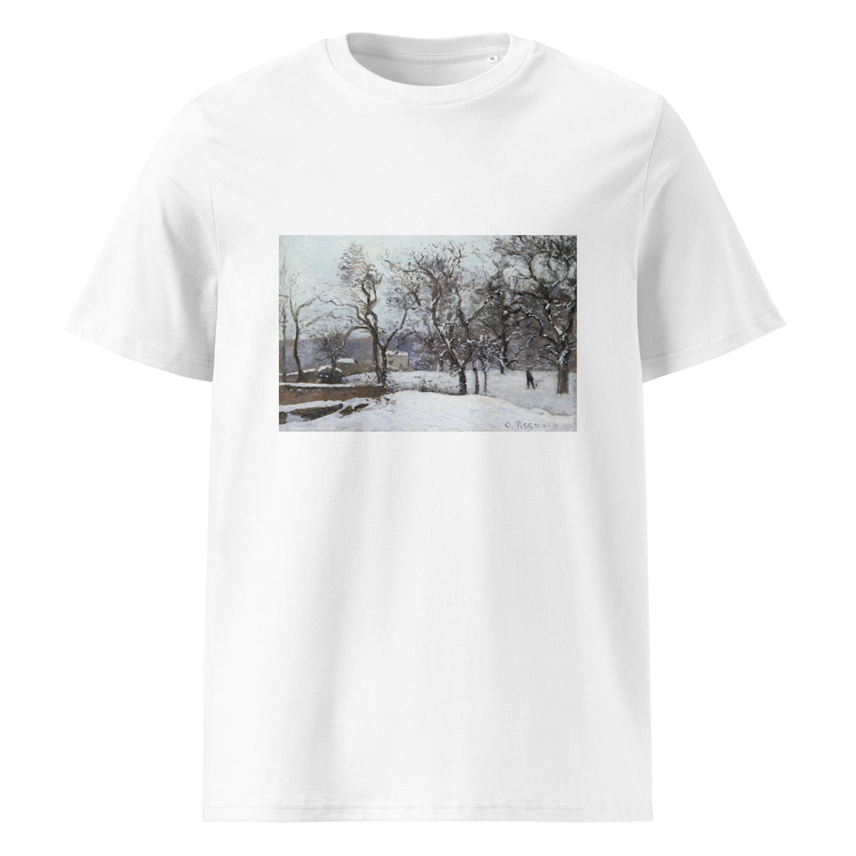 White T-shirt Snow At Louveciennes Premium