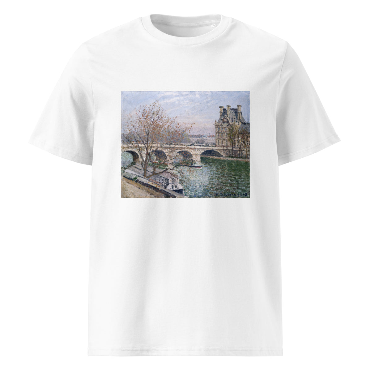 White T-shirt The Pont Royal And The Pavillon De Flore Premium