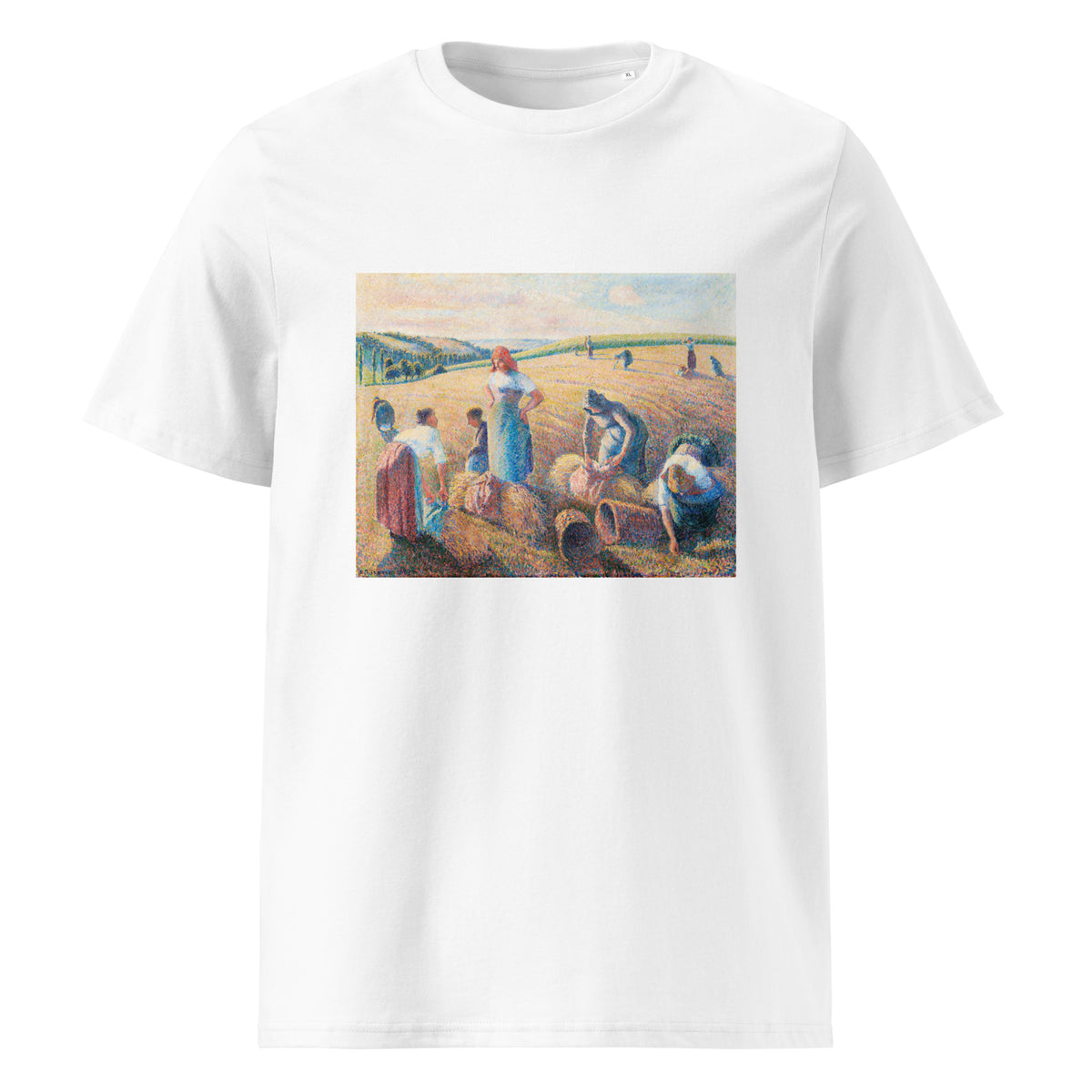 White T-shirt The Gleaners Painting In High Resolution Premium