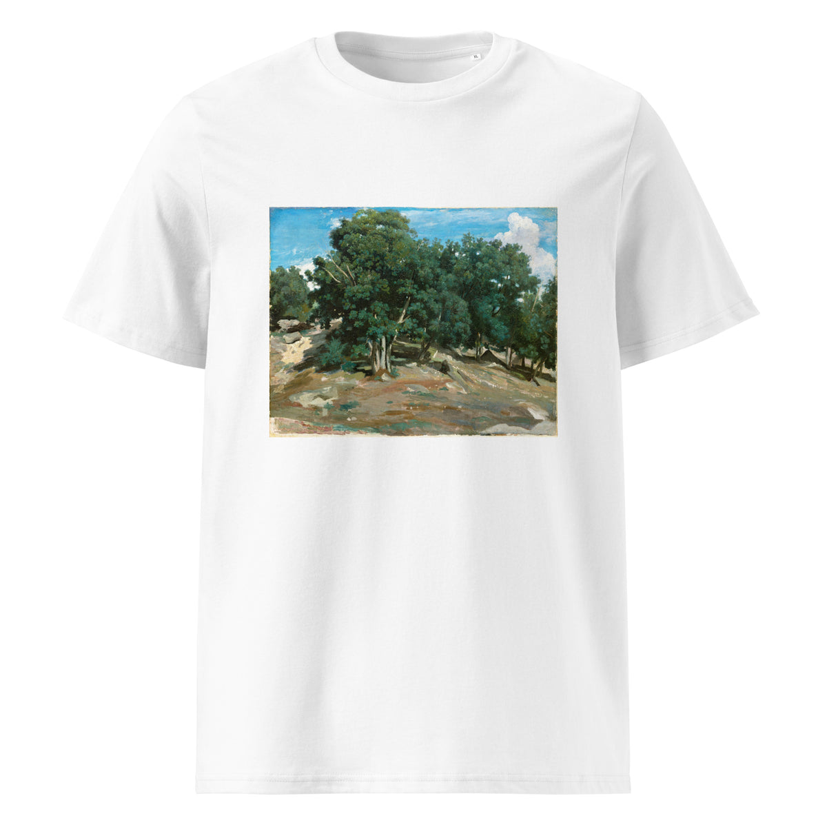 White T-shirt Fontainebleau Oak Trees At Bas-Breau 1832 Or 1833 Premium
