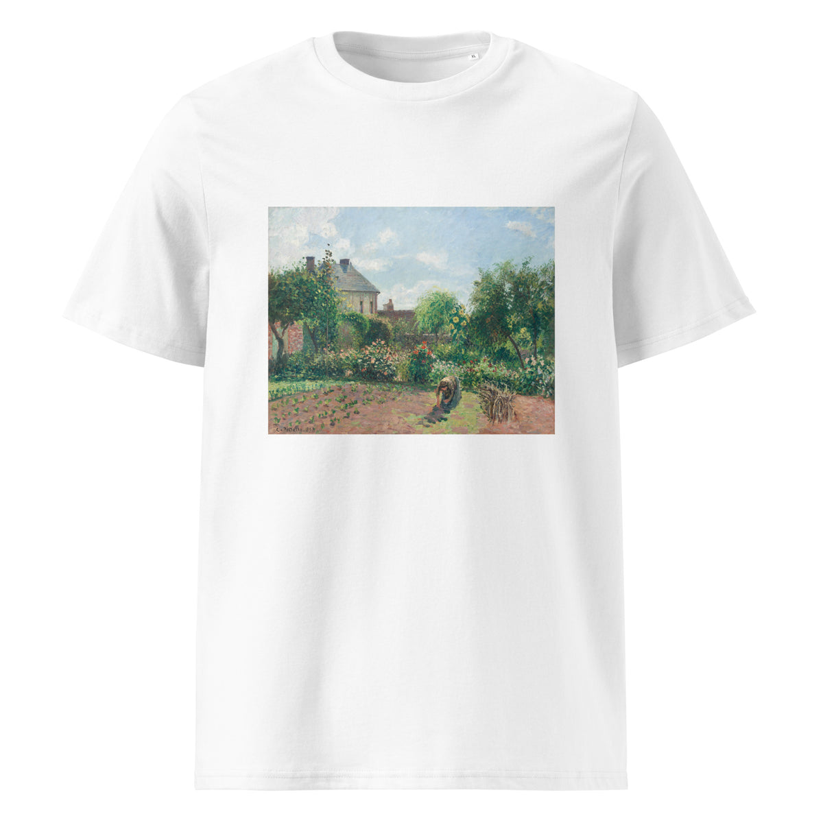 White T-shirt The Artist Garden At Eragny Premium