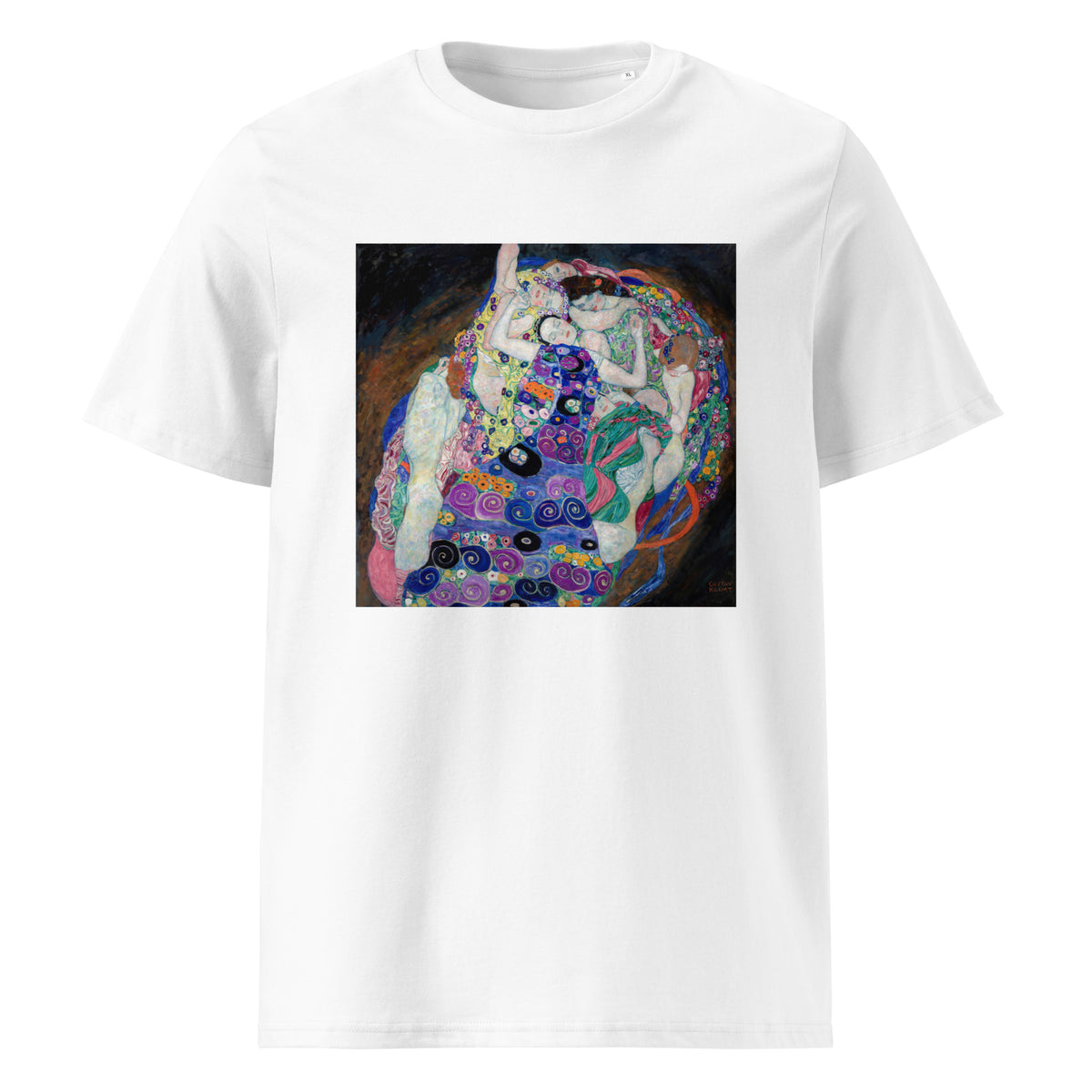 White T-shirt Gustav Klimt The Virgin Famous Painting Premium