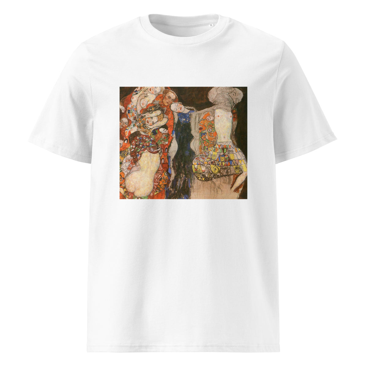 White T-shirt Gustav Klimt The Bride Famous Painting Premium