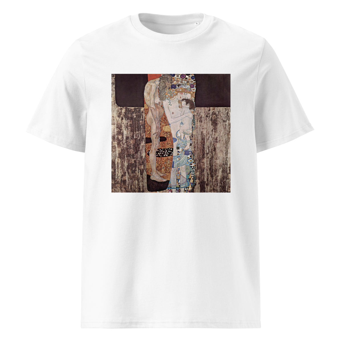 White T-shirt Gustav Klimt The Three Ages Of The Woman Famous Painting Premium