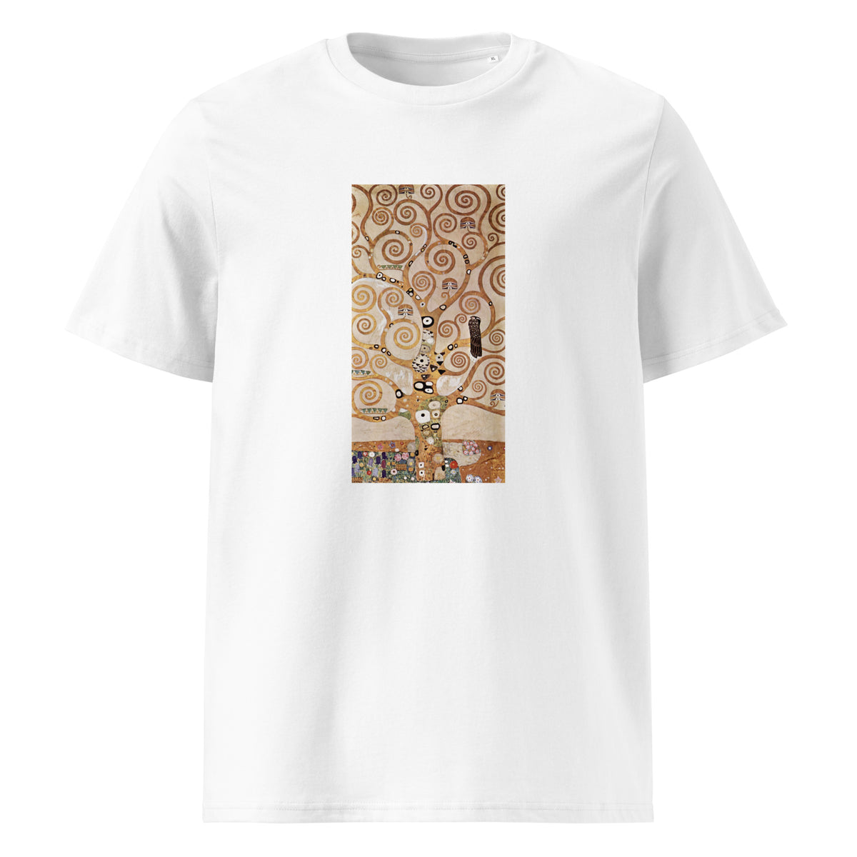 White T-shirt Gustav Klimt L Arbre De Vie Famous Painting Premium
