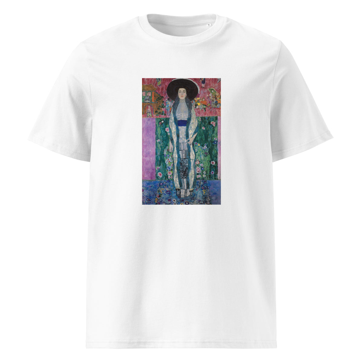 White T-shirt Gustav Klimt Portrait Of Adele Bloch-Bauer Famous Painting Premium