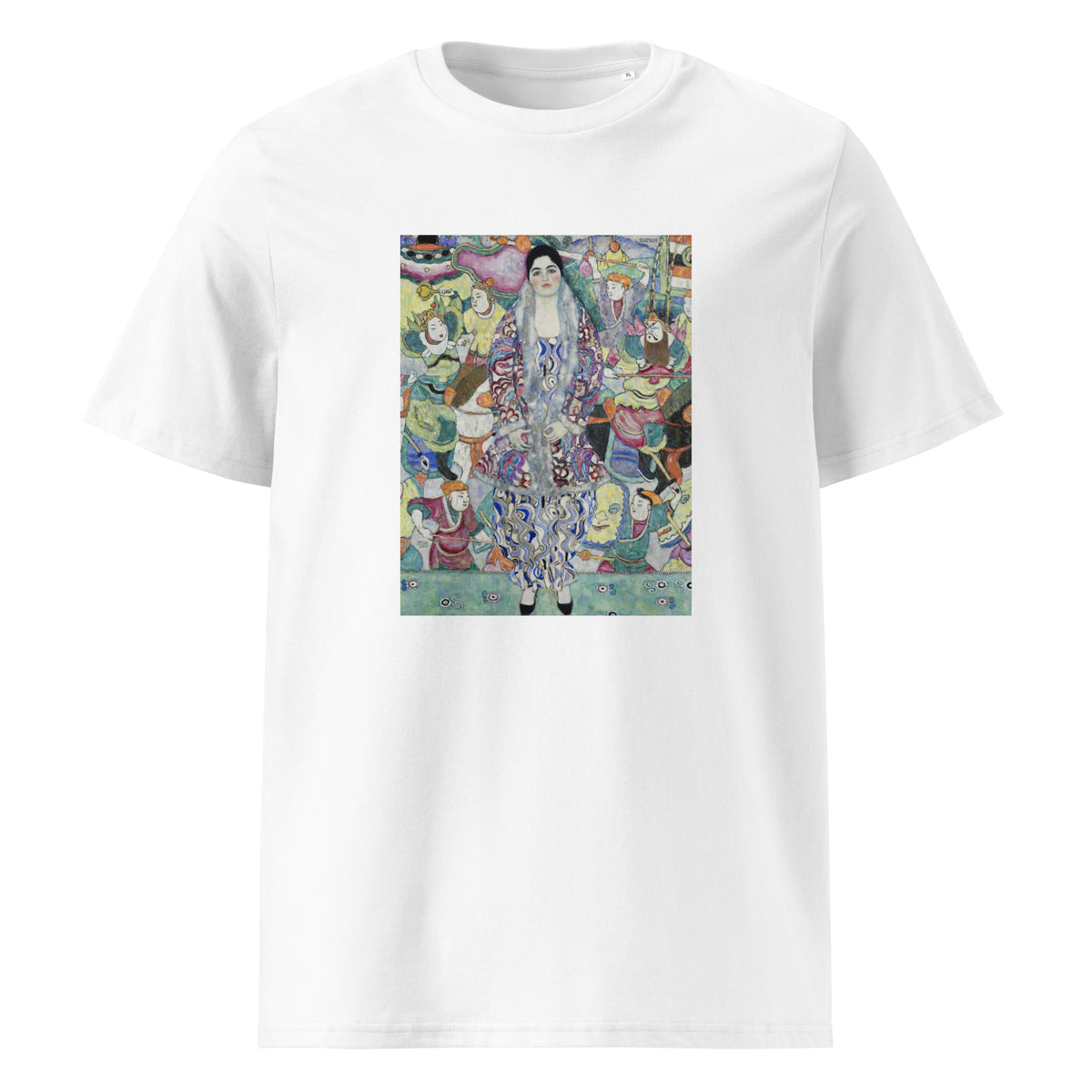 White T-shirt Gustav Klimt Portrait Of Friederike Maria Beer Famous Painting Premium