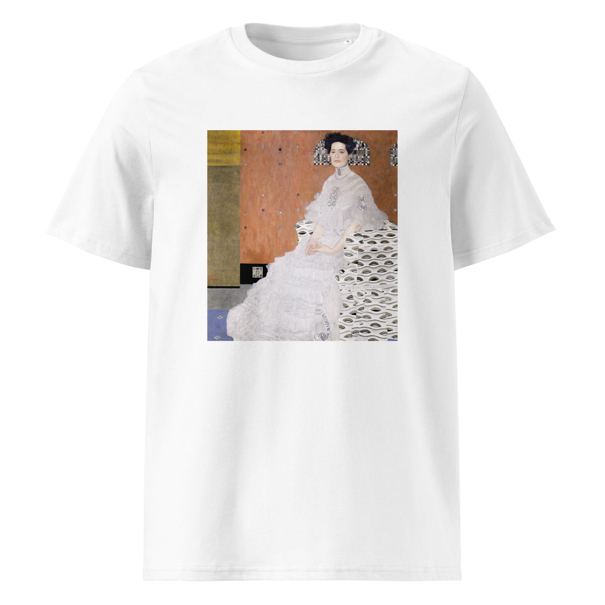White T-shirt Gustav Klimt Bildnis Fritza Riedler Famous Painting Premium