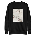 Black Sweater Three Birds Perched On Branches One With Blossoms - Katsushika Hokusai Published Between 1830 And 1850 An Illustration Of Three Birds Perched On Branches One With Blossoms Signature