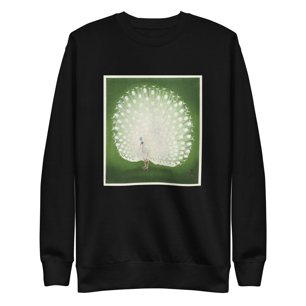 Black Sweater Peacock - Ohara Koson 1925 Signature