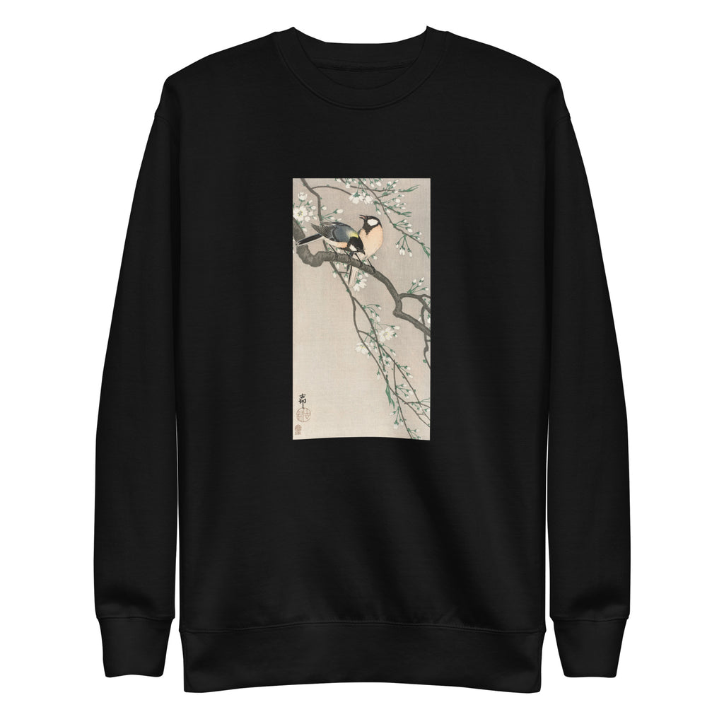 Black Sweater Tits On Cherry Branch Signature