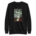 Black Sweater Peonies Painting In High Resolution Signature