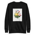 Black Sweater Yellow Rose And Cabbage Rose - Pierre-Joseph Redoute 1759 Signature
