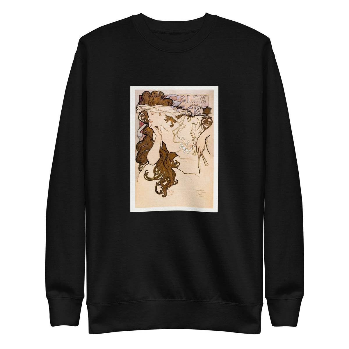 Black Sweater Salon Des Cent Poster Signature