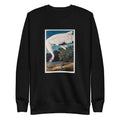 Black Sweater Hooping Crane Signature