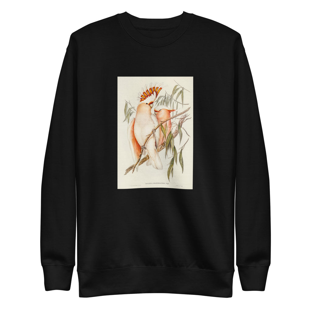 Black Sweater Leadbeater S Cockatoo Cacatua Leadbeaterii Illustrated - Elizabeth Gould 1804 Signature