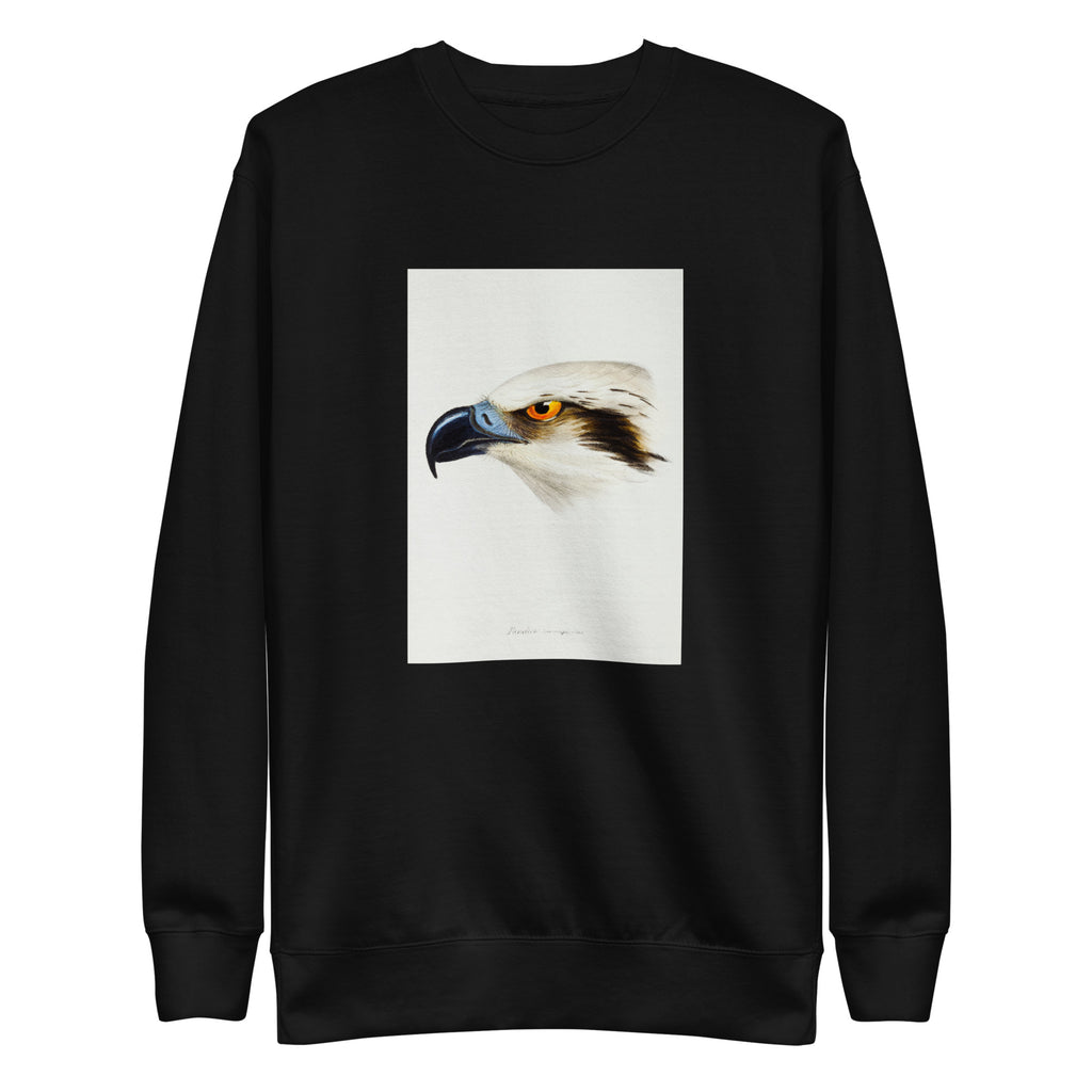 Black Sweater White-Headed Osprey Pandion Leucocephalus Illustrated Signature