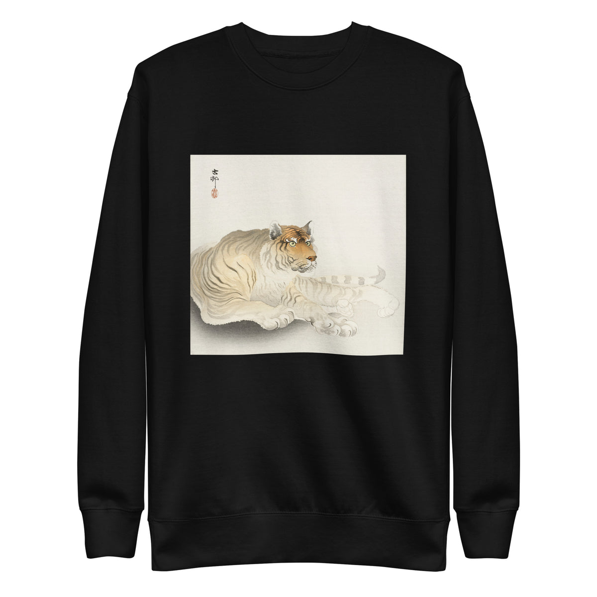 Black Sweater Tiger - Ohara Koson 1900 Signature