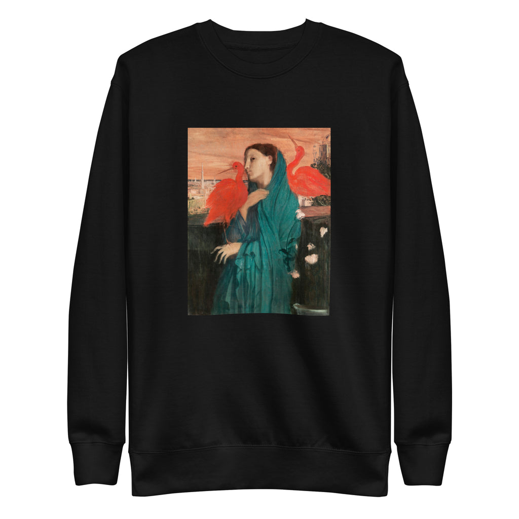 Black Sweater Young Woman With Ibis Painting In High Resolution Signature