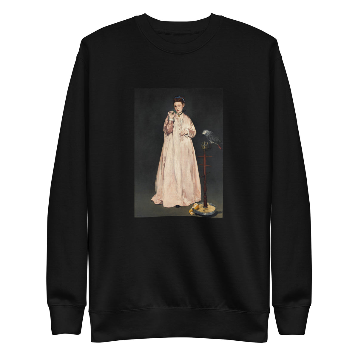 Black Sweater Young Lady In 1866 Painting In High Resolution Signature