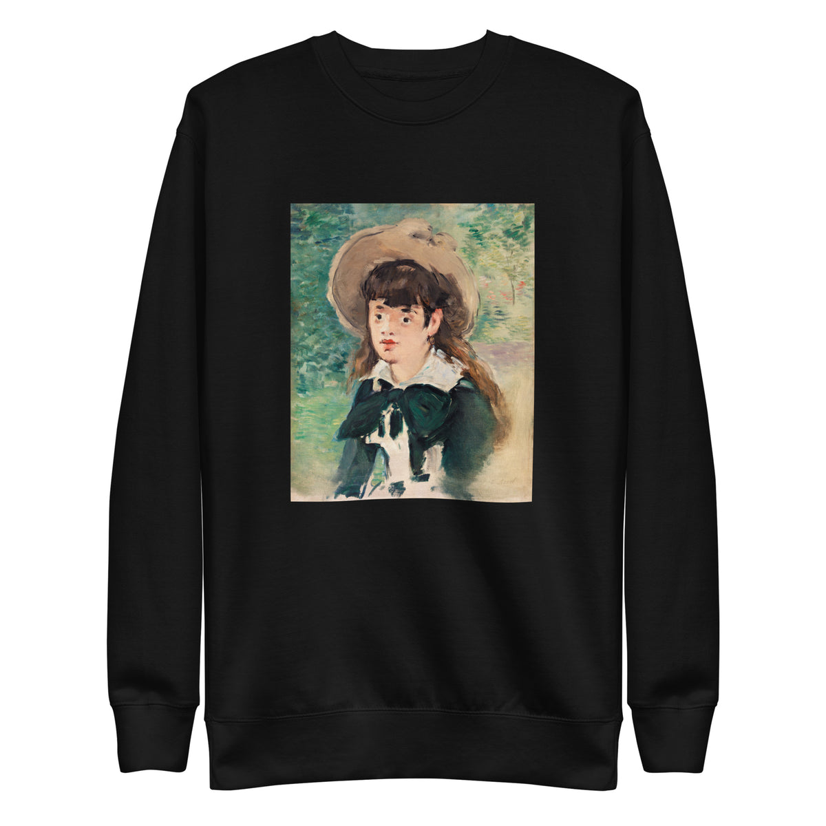 Black Sweater Young Girl On A Bench Fillette Sur Un Banc Painting In High Resolution Signature
