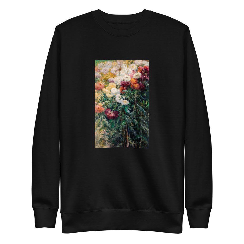 Black Sweater Chrysanthemums In The Garden At Petit Gennevilliers Painting In High Resolution Signature