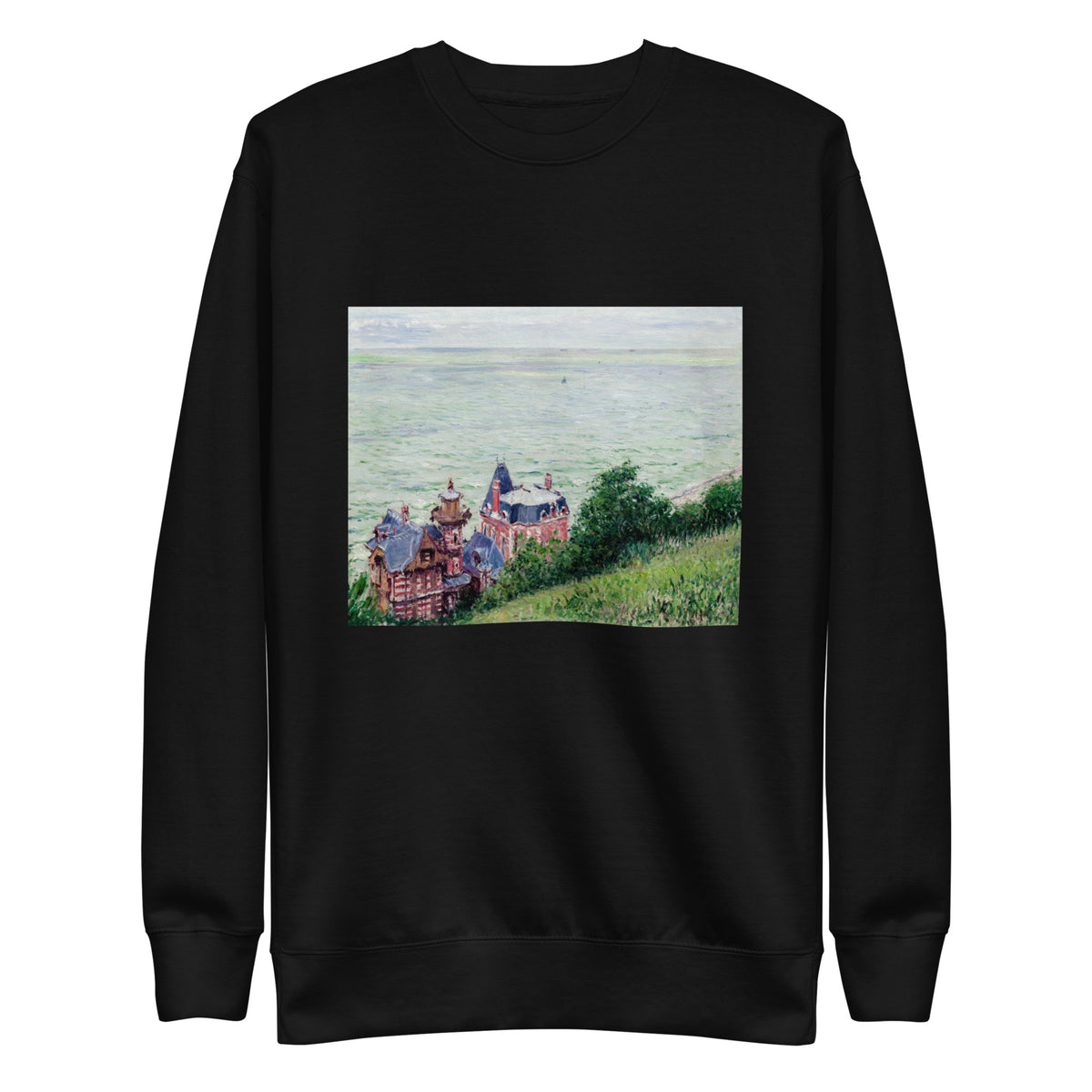 Black Sweater Villas At Trouville Painting In High Resolution Signature