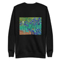 Black Sweater Vincent Van Gogh S Irises Famous Painting Signature