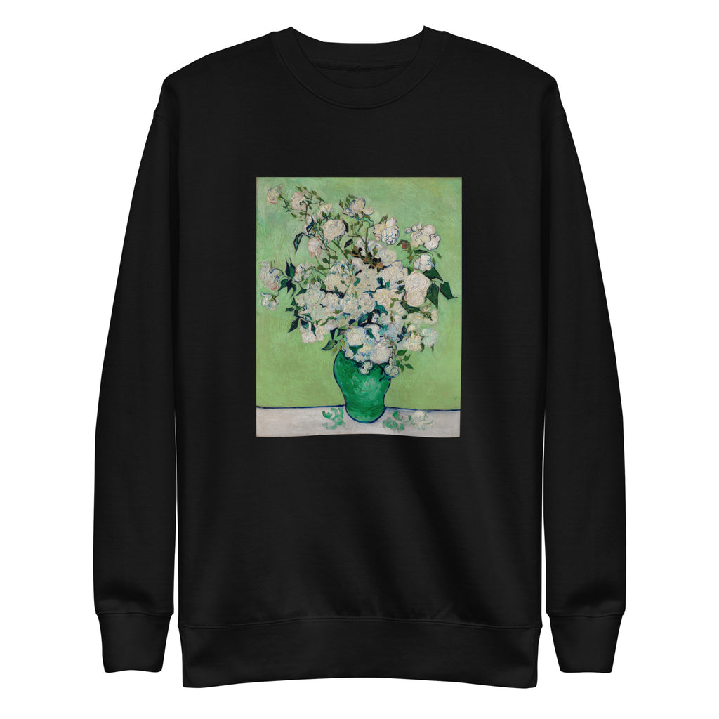 Black Sweater Roses Van Gogh Met Signature
