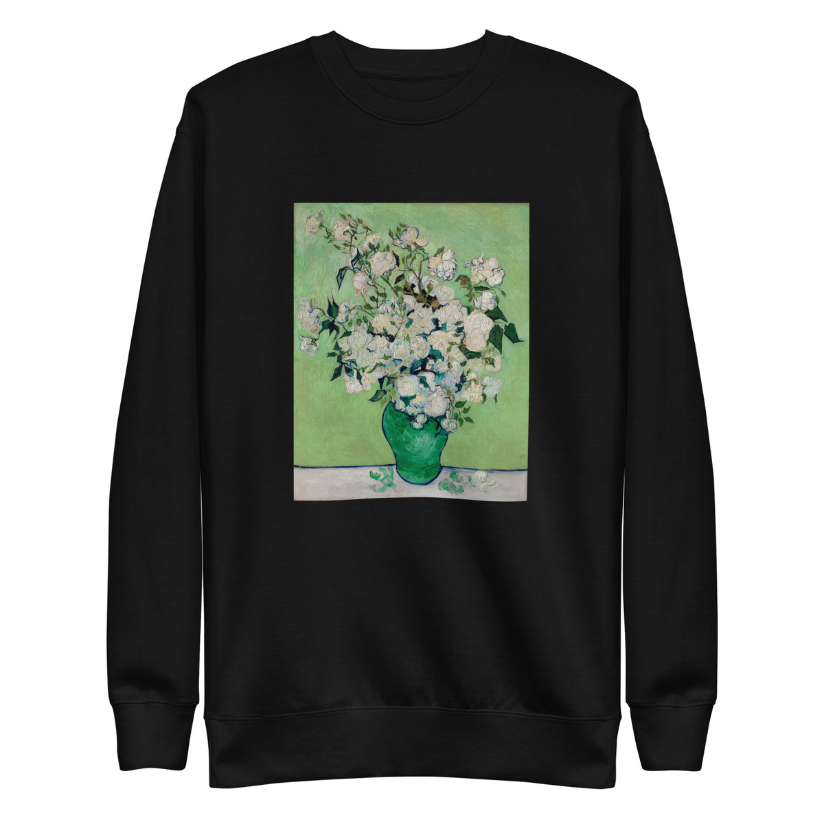 Black Sweater Roses Van Gogh Met Signature