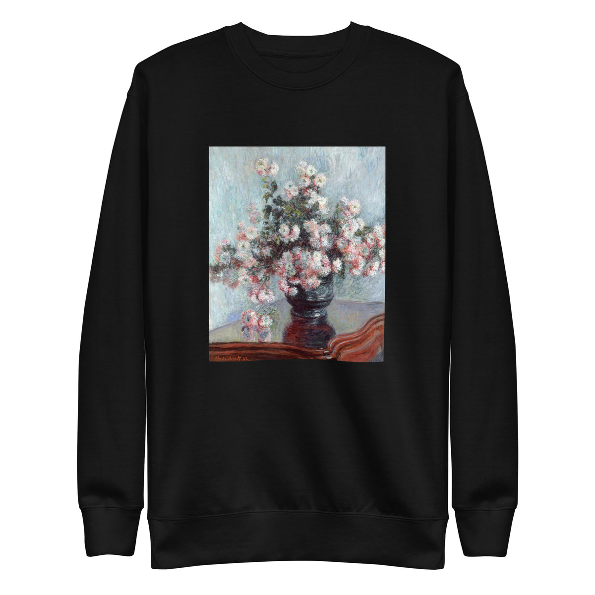 Black Sweater Chrysanthemums Signature