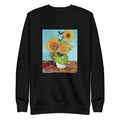Black Sweater Vincent Van Gogh S Vase With Three Sunflowers Famous Painting Signature