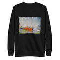 Black Sweater Claude Monet S Red Boats At Argenteuil Famous Painting Signature