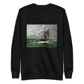 Black Sweater Claude Monet S Seascape Storm Famous Painting Signature