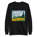 Black Sweater Vincent Van Gogh S Wheat Field With Cypresses Famous Painting Signature