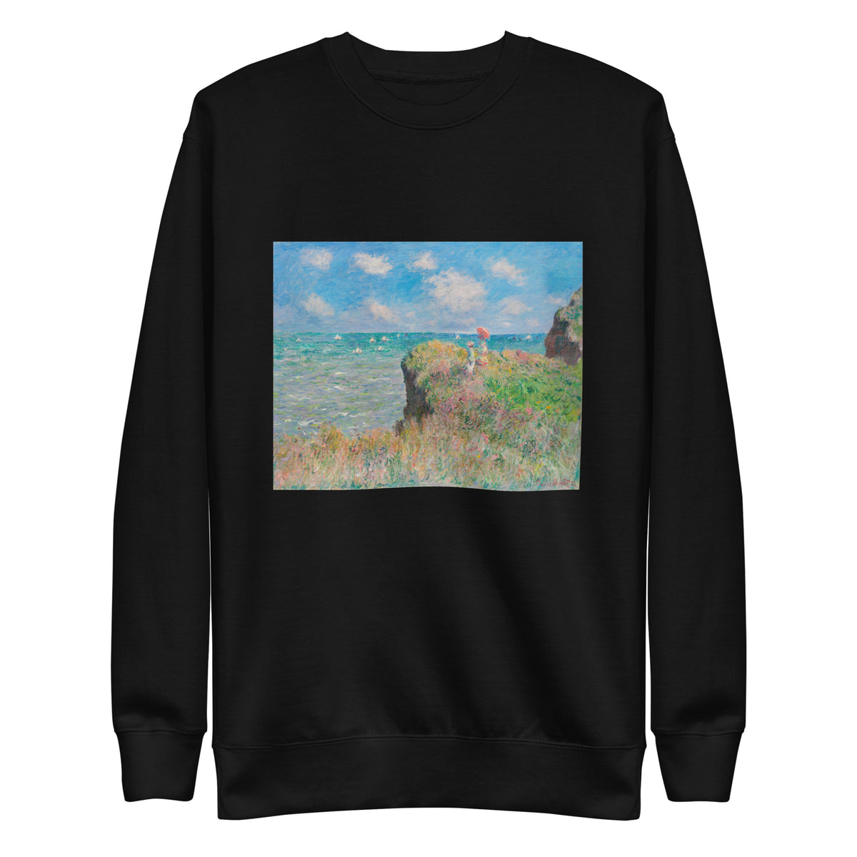 Black Sweater Cliff Walk At Pourville Signature