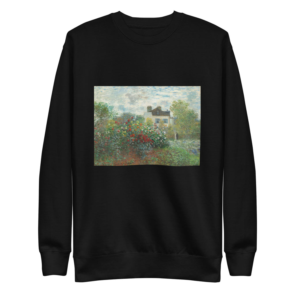 Black Sweater The Artist S Garden In Argenteuil A Corner Of The Garden With Dahlias Signature