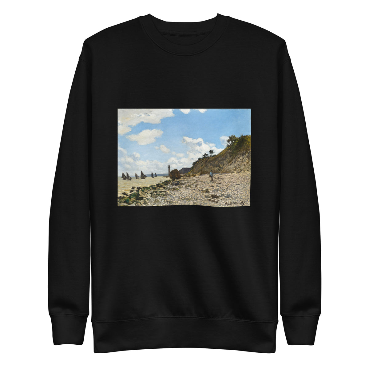 Black Sweater The Beach At Honfleur Signature