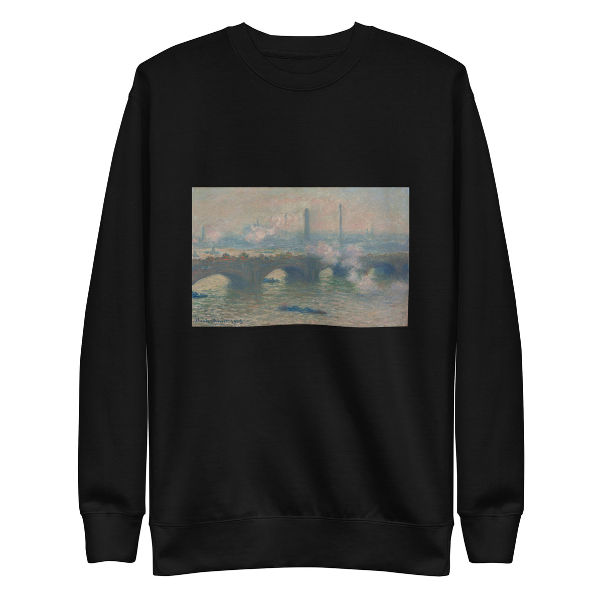 Black Sweater Waterloo Bridge Gray Day Signature