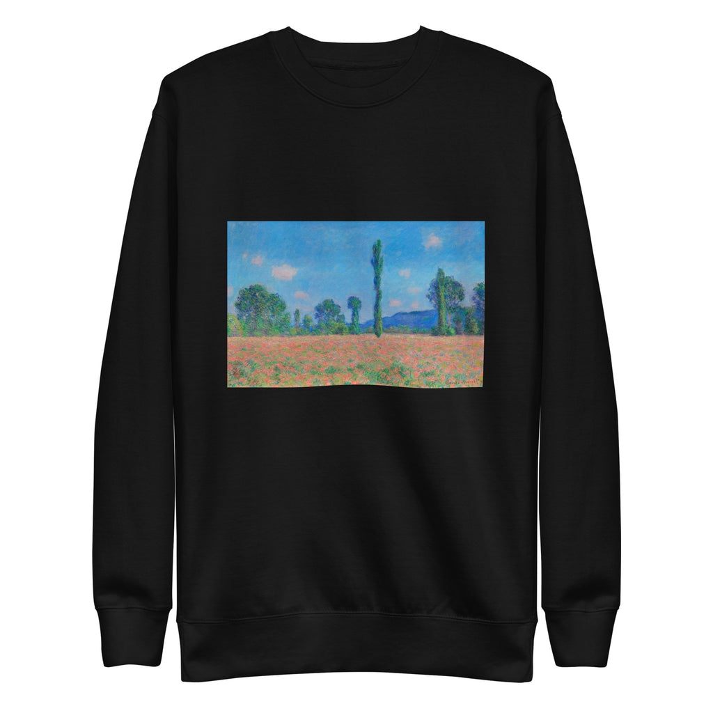 Black Sweater Poppy Field Giverny Signature