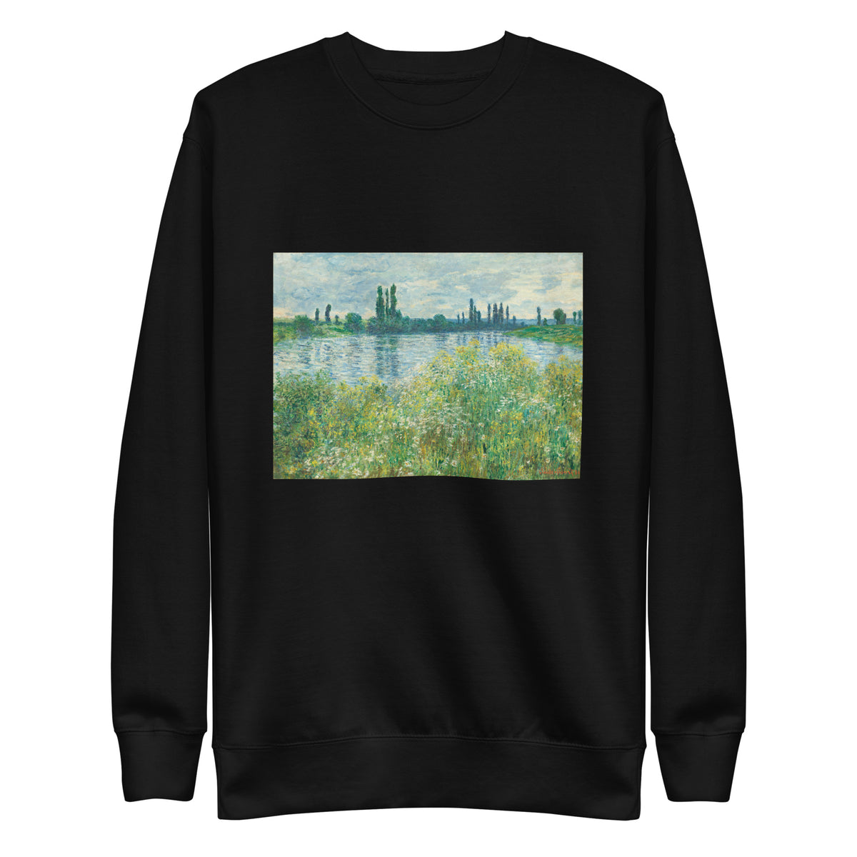 Black Sweater Banks Of The Seine Vetheuil Signature