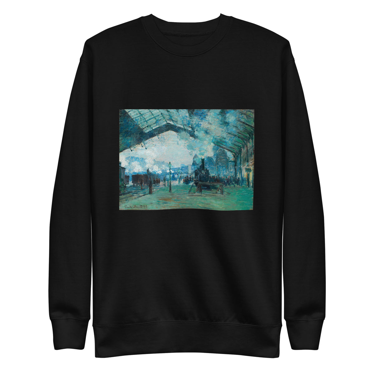 Black Sweater Arrival Of The Normandy Train Gare Saint-Lazare Signature