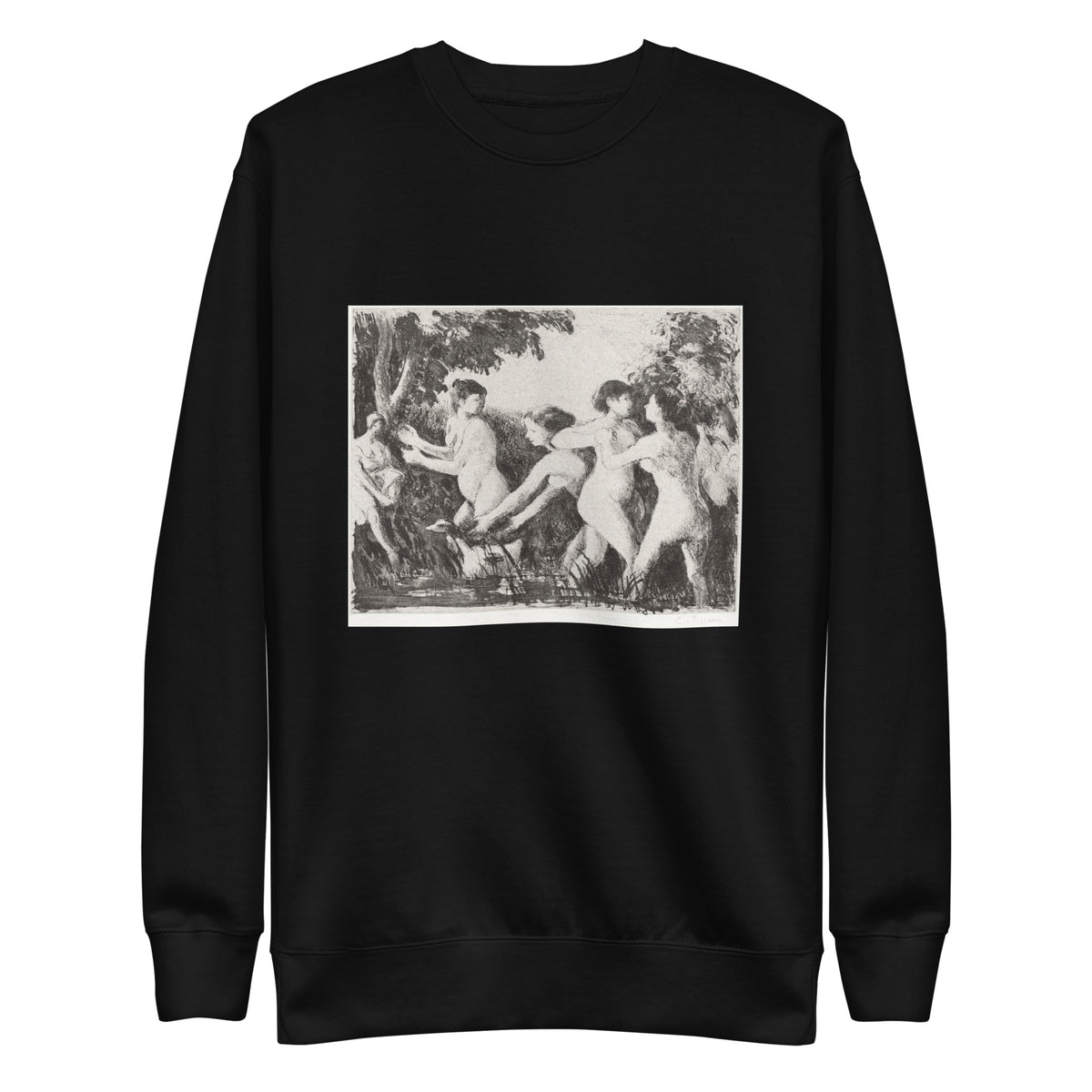 Black Sweater Bathers Wrestling Signature