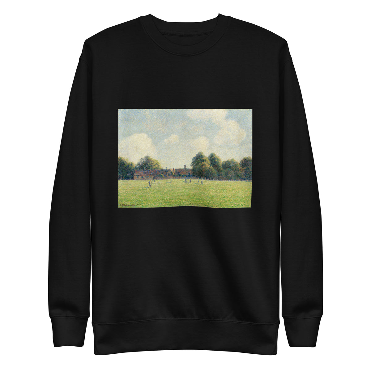 Black Sweater Hampton Court Green Signature