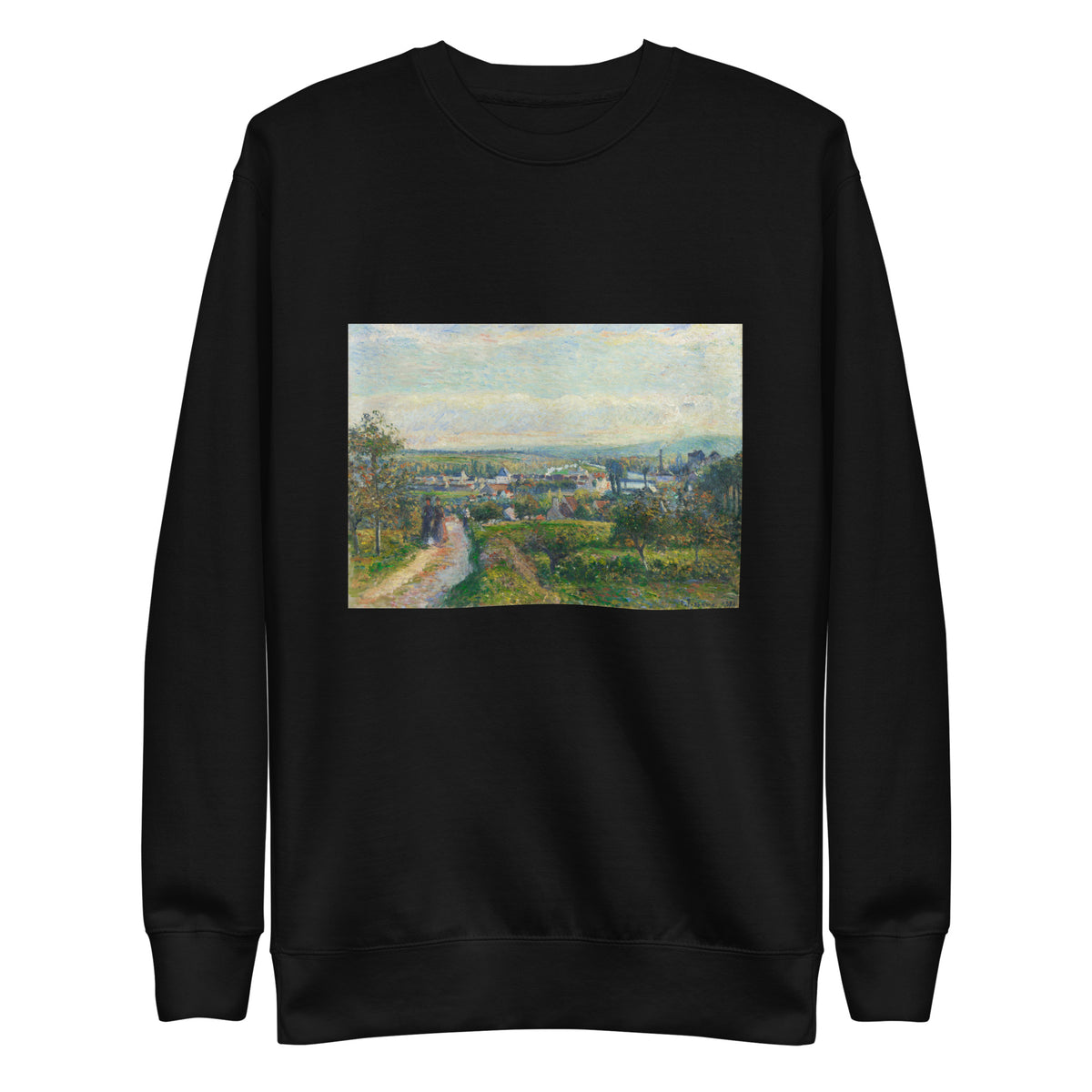 Black Sweater View Of Saint-Ouen-L Aumone Signature