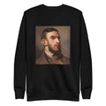 Black Sweater Self-Portrait Painting In High Resolution Signature