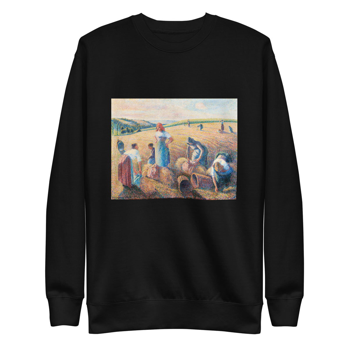 Black Sweater The Gleaners Painting In High Resolution Signature