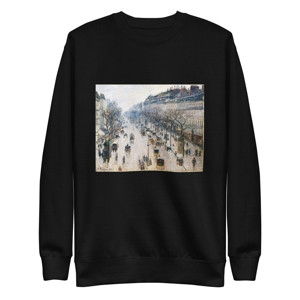 Black Sweater The Boulevard Montmartre On A Winter Morning Signature