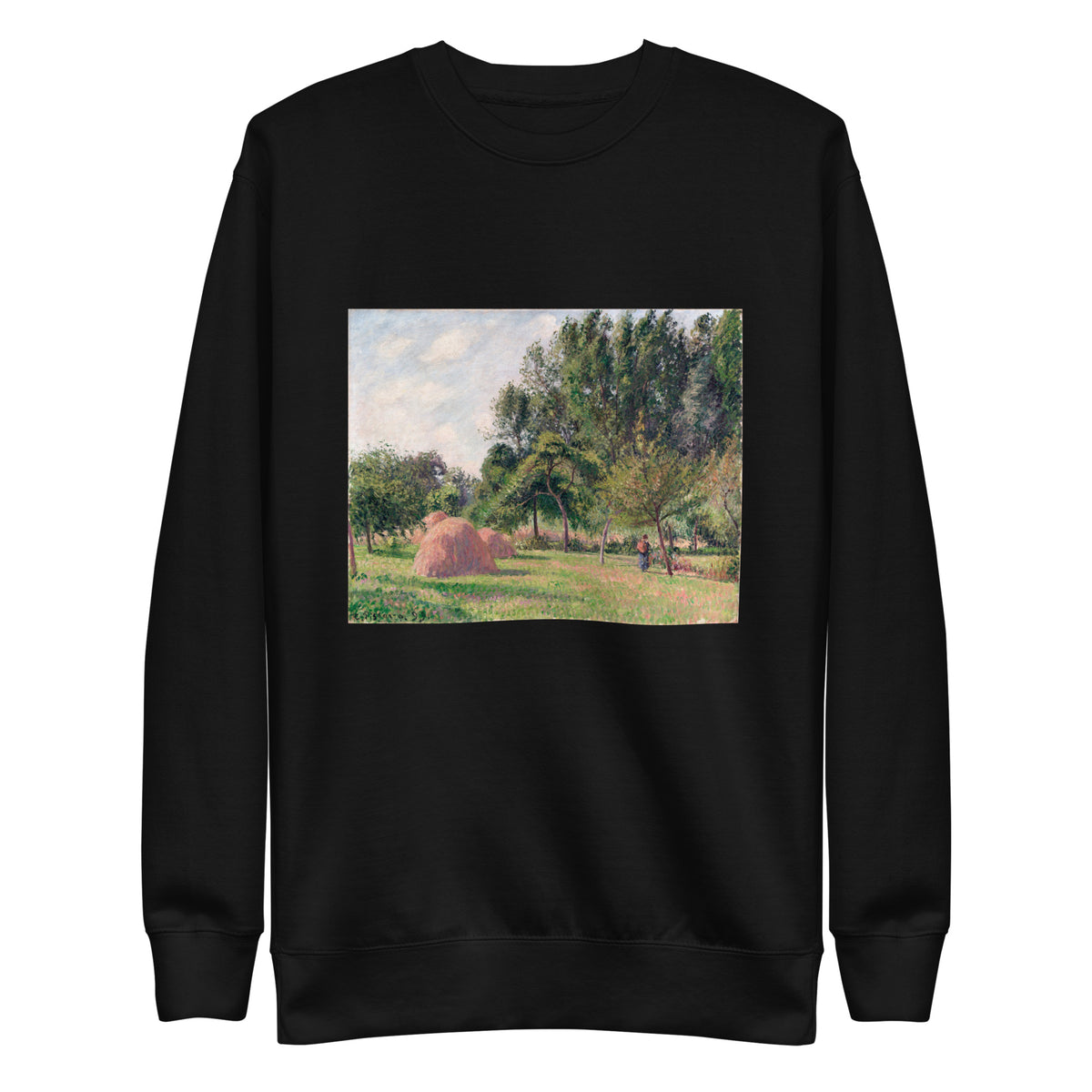 Black Sweater Haystacks Morning Eragny Signature