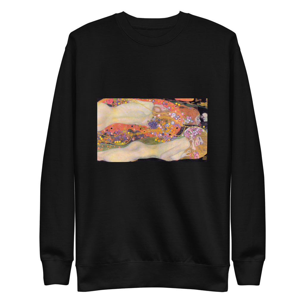 Black Sweater Gustav Klimt Water Serpents II Famous Painting Signature
